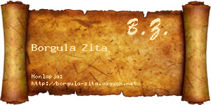 Borgula Zita névjegykártya